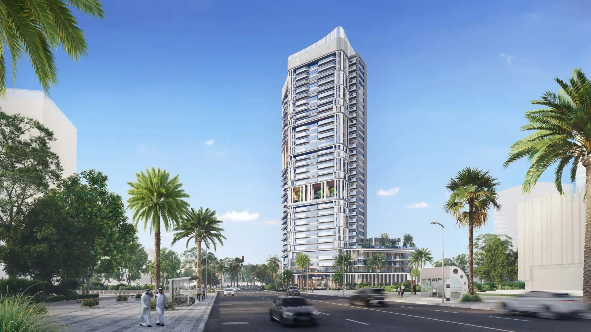 Parkway – Tower Front Exterior View